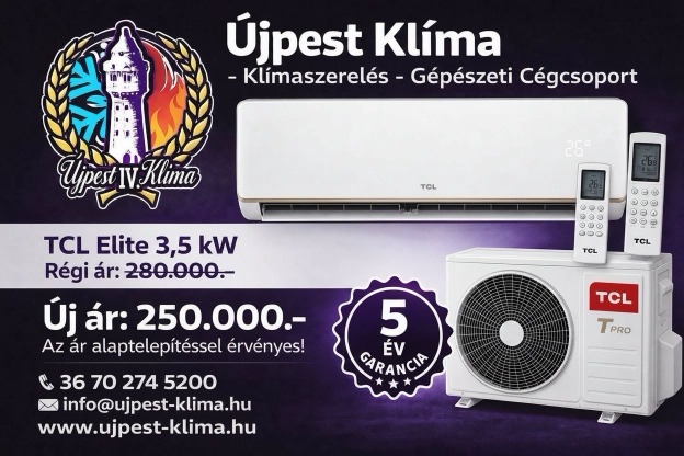 Klíma telepítési akció 2