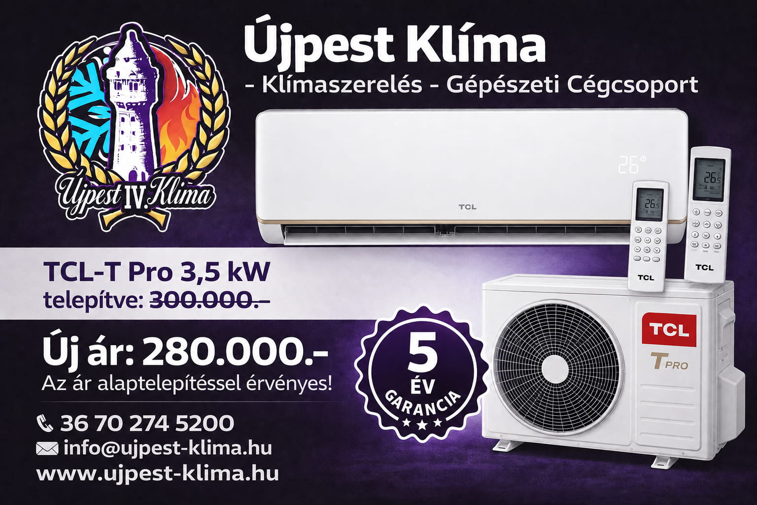 Klíma telepítési akció 3