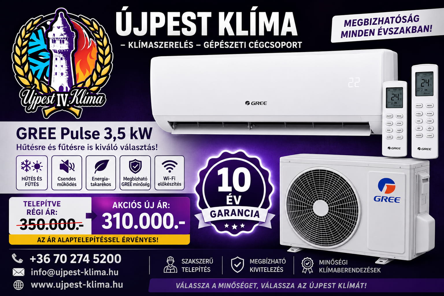Klíma telepítési akció 5