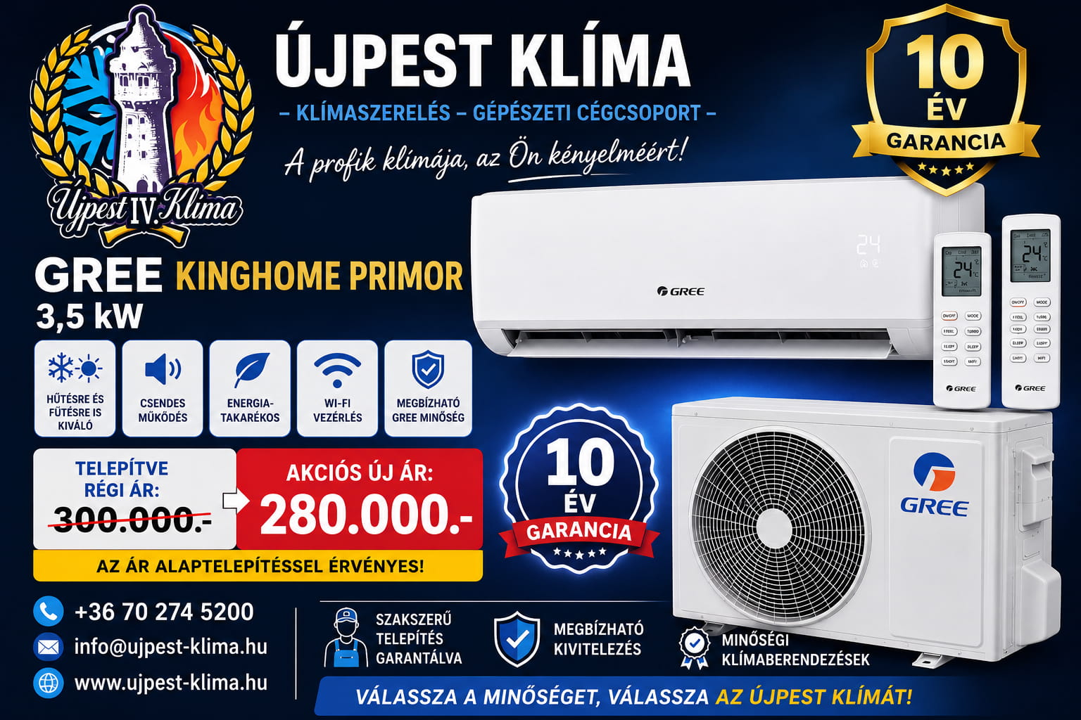 Klíma telepítési akció 6